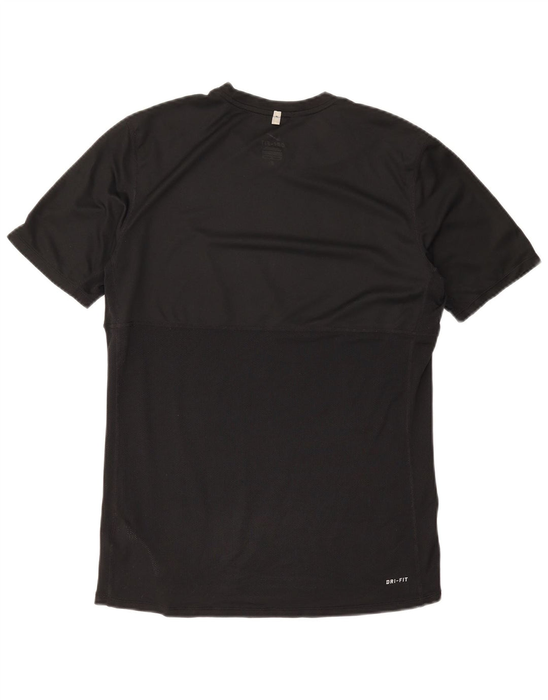 Camiseta masculina Nike Dri Fit Top médio preto poliéster esportivo