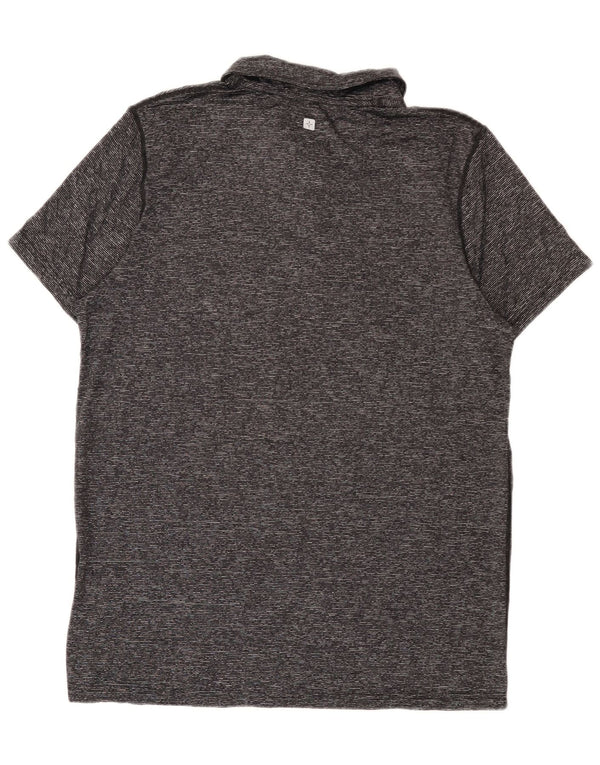 Camisa polo masculina IsoCool Mountain Warehouse poliamida manchada cinza médio