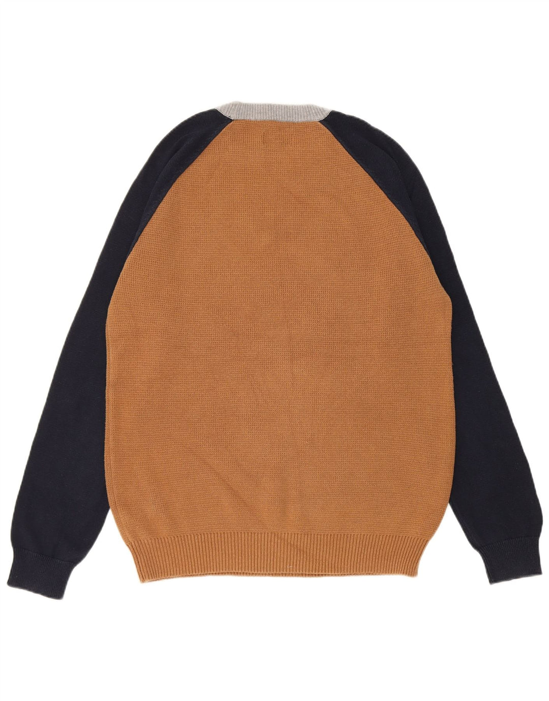 Suéter masculino Jack Wills com gola redonda e bloco colorido marrom médio
