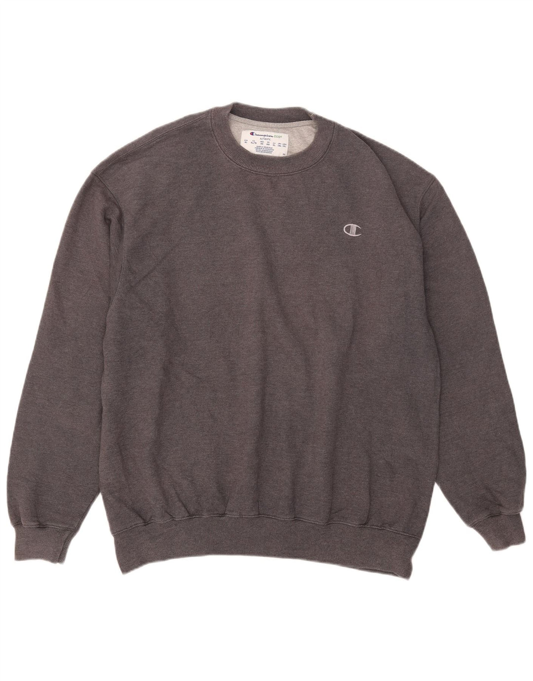 Champion moletom masculino jumper XL algodão cinza