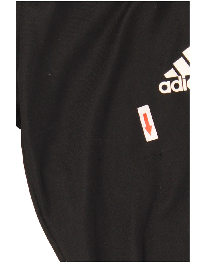 Adidas Mens Juventus Calças de treino pequeno poliéster preto