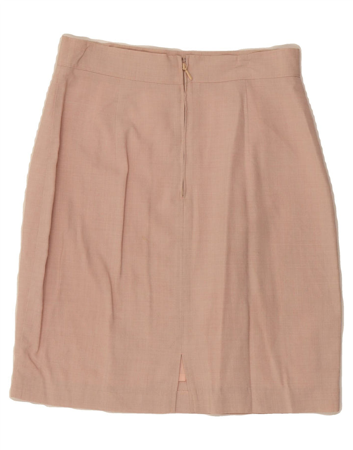 BENETTON Womens Straight Skirt IT 44 Medium W28 Pink Wool Vintage Benetton and Second-Hand Benetton from Messina Hembry 
