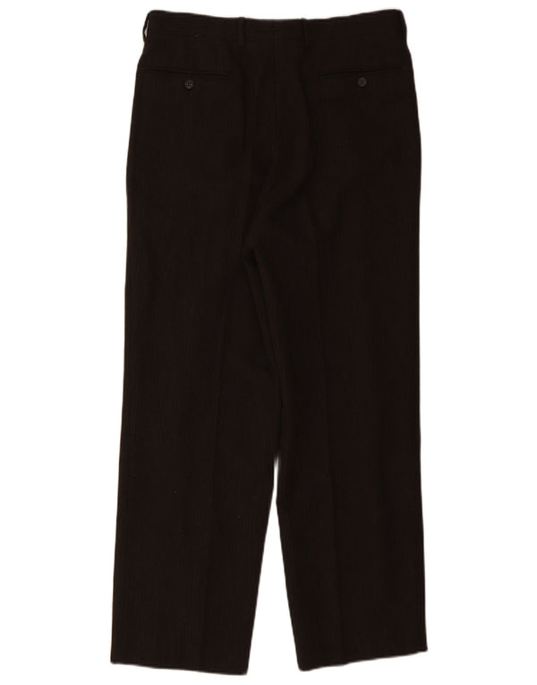 Calça de terno masculina vintage IT 50 grande W32 L28 marrom
