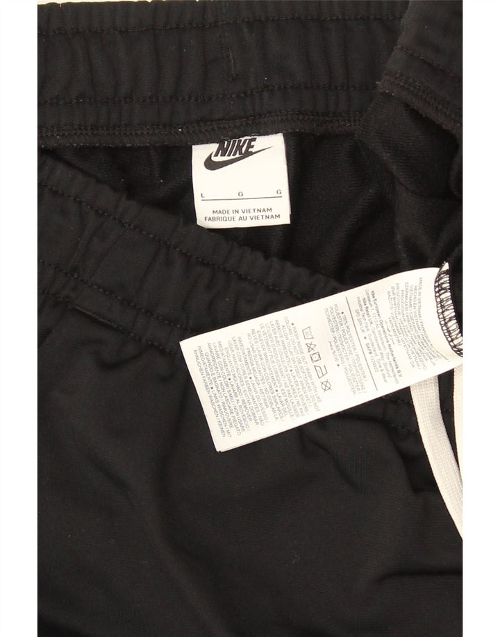Calça de treino masculina Nike Joggers grande preto colorblock poliéster