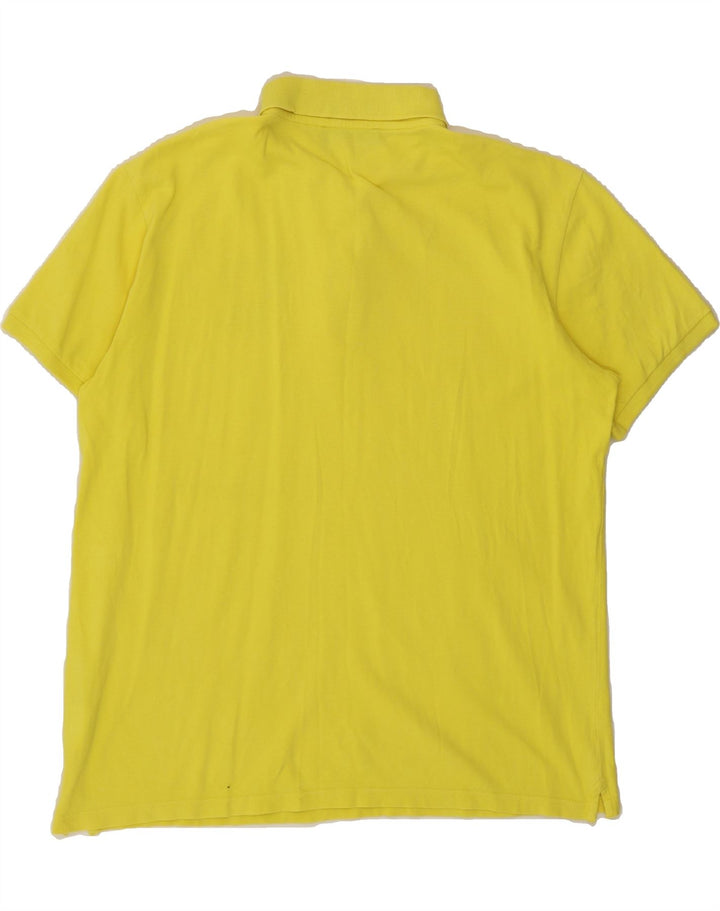 TRUSSARDI Mens Polo Shirt XL Yellow Cotton Vintage Trussardi and Second-Hand Trussardi from Messina Hembry 