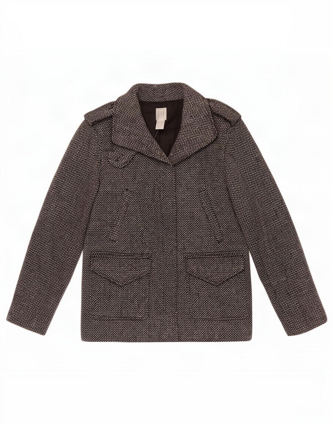 Jaqueta militar feminina Gap UK 12 média preta