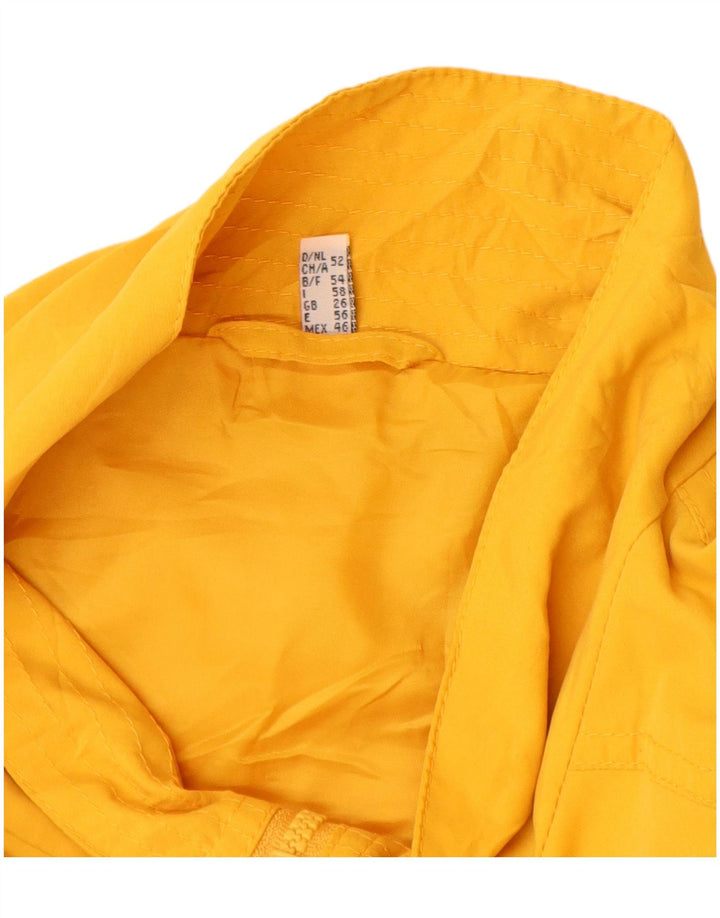 Jaqueta corta-vento feminina Chicc UK 26 5XL poliéster amarelo
