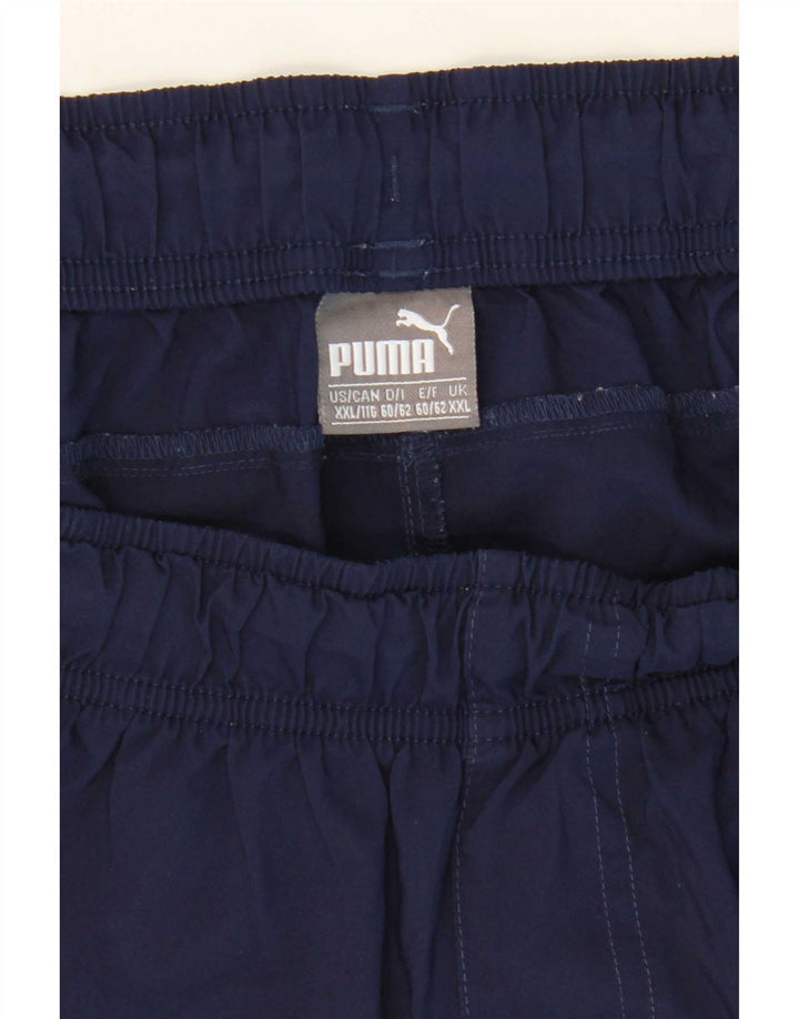 Shorts esportivos masculinos Puma 2XL azul marinho