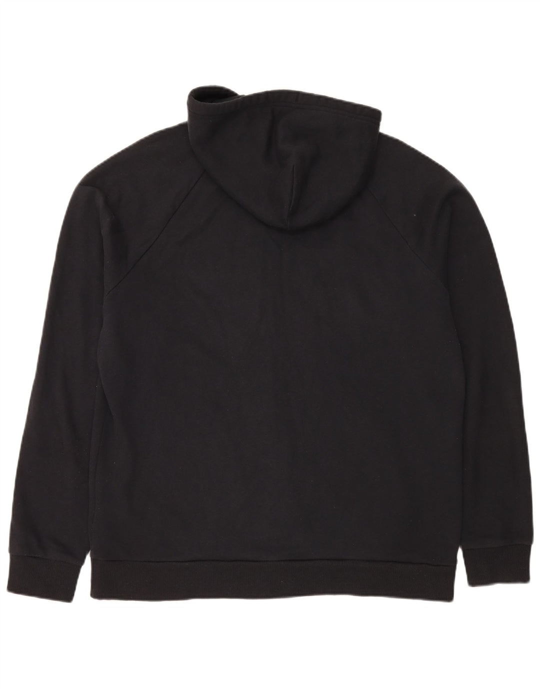 Suéter masculino Under Armour com capuz e zíper grande algodão preto