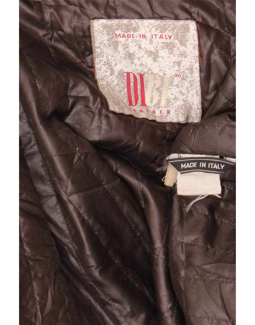 Jaqueta de couro masculina Dibi Reino Unido 42 XL couro marrom