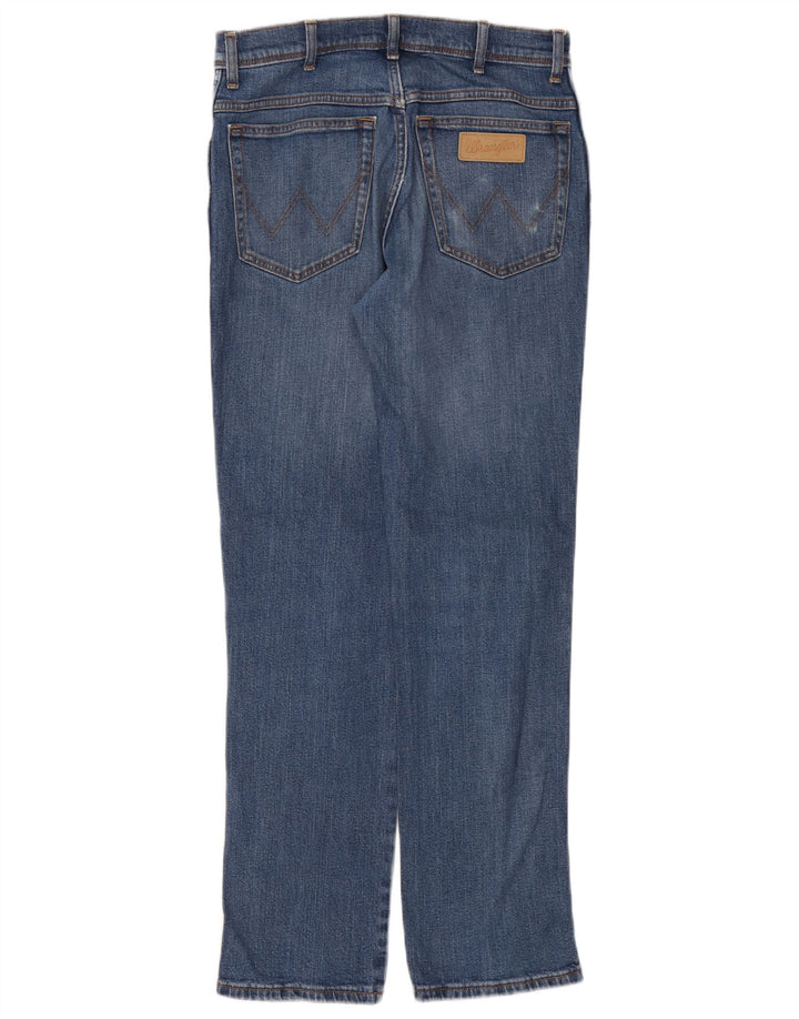 Wrangler Masculino Texas Straight Jeans W32 L32 Azul Algodão