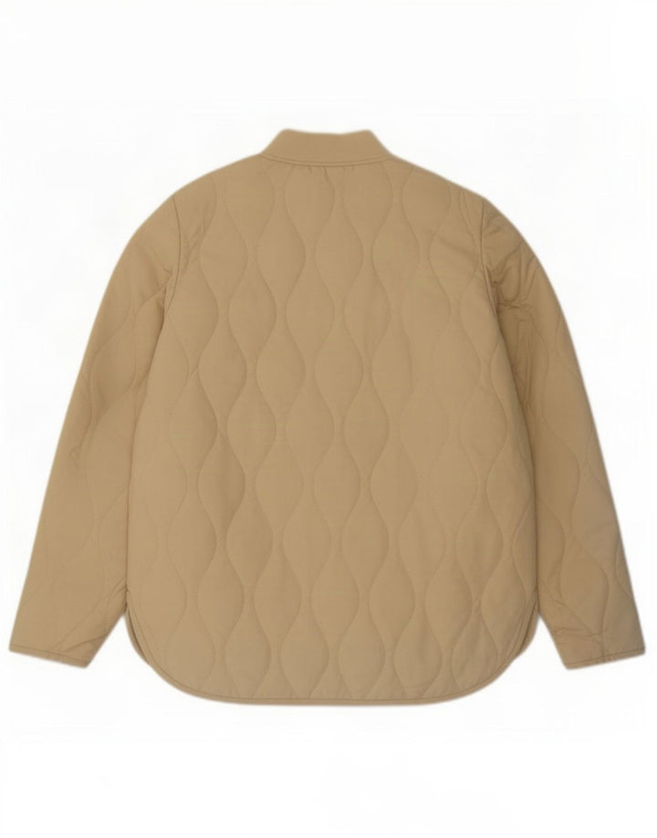 Jaqueta acolchoada masculina Cos UK 34 XS poliéster bege