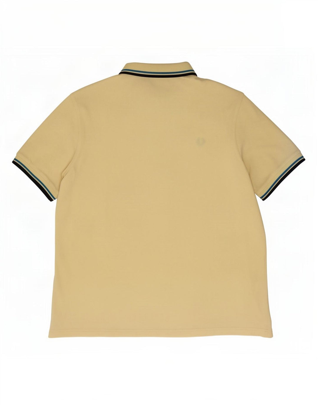 Camisa polo masculina Fred Perry XL algodão listrado amarelo