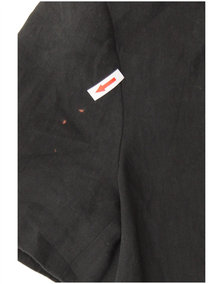 Jaqueta Bolero feminina de manga curta Zara UK 14 linho preto médio