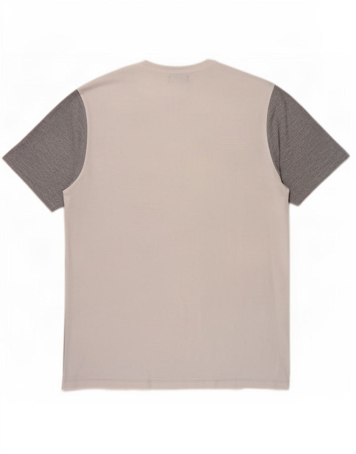 Camiseta masculina Zara Top XL cinza colorblock