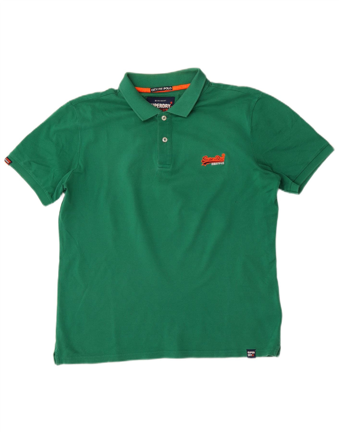 Camisa polo masculina Superdry grande algodão verde