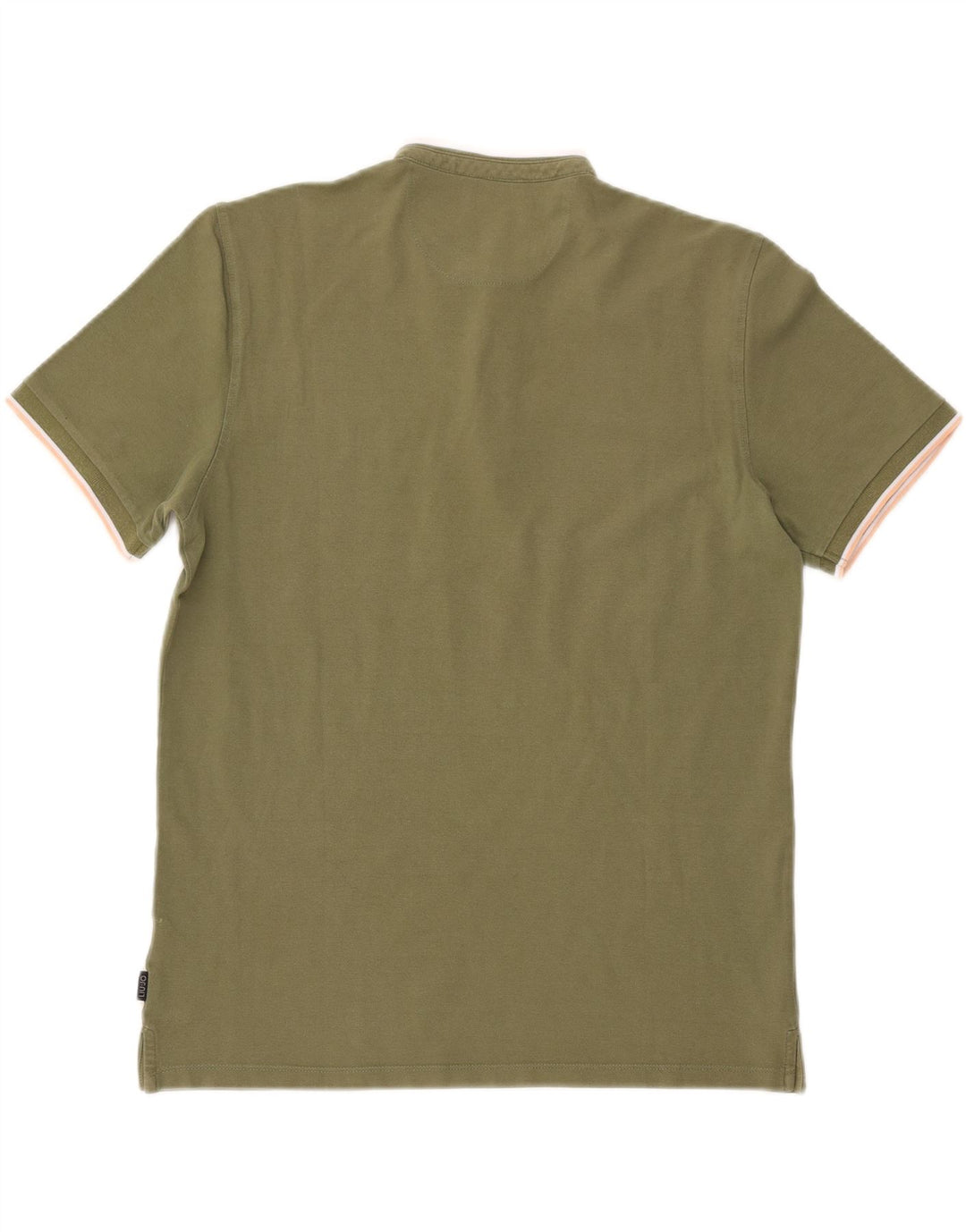Camisa polo masculina Liu Jo grande algodão cáqui