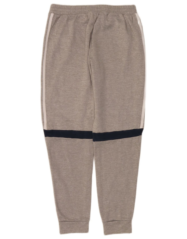 Adidas meninos calças de treino joggers 14-15 anos cinza colorblock algodão