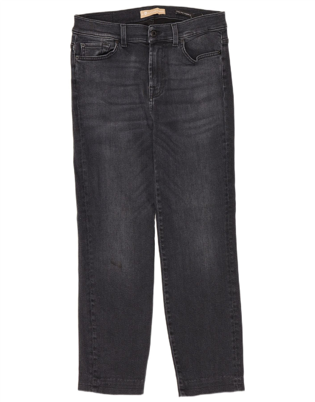 7 For All Mankind Jeans retos femininos W30 L27 Azul marinho