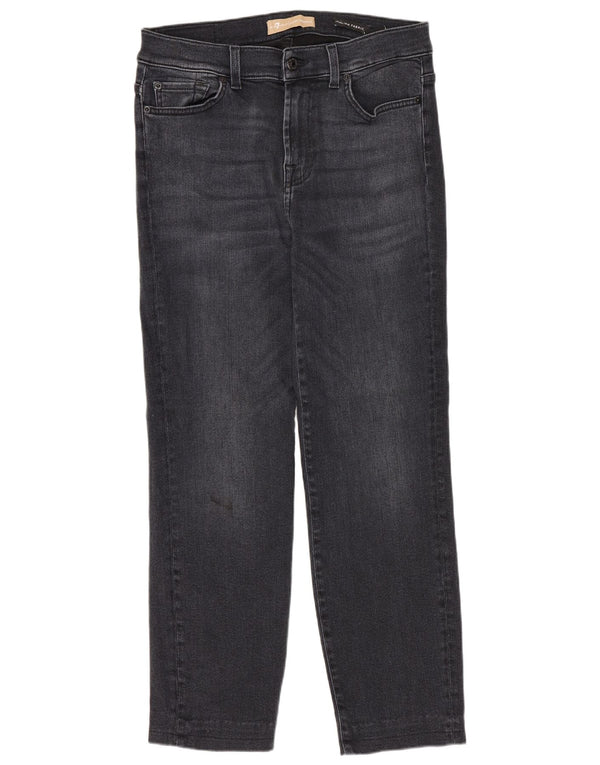 7 For All Mankind Jeans retos femininos W30 L27 Azul marinho