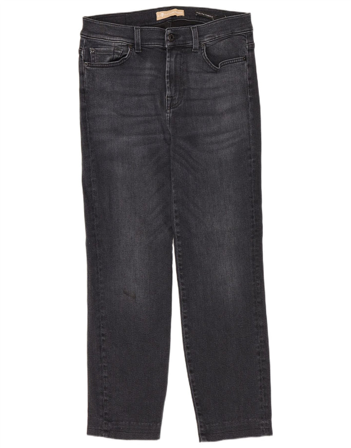 7 For All Mankind Jeans retos femininos W30 L27 Azul marinho