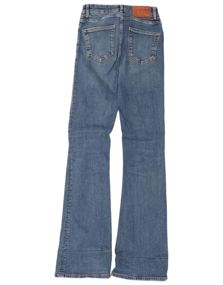 Zara Jeans feminino queimado EU 38 pequeno W28 L33 azul
