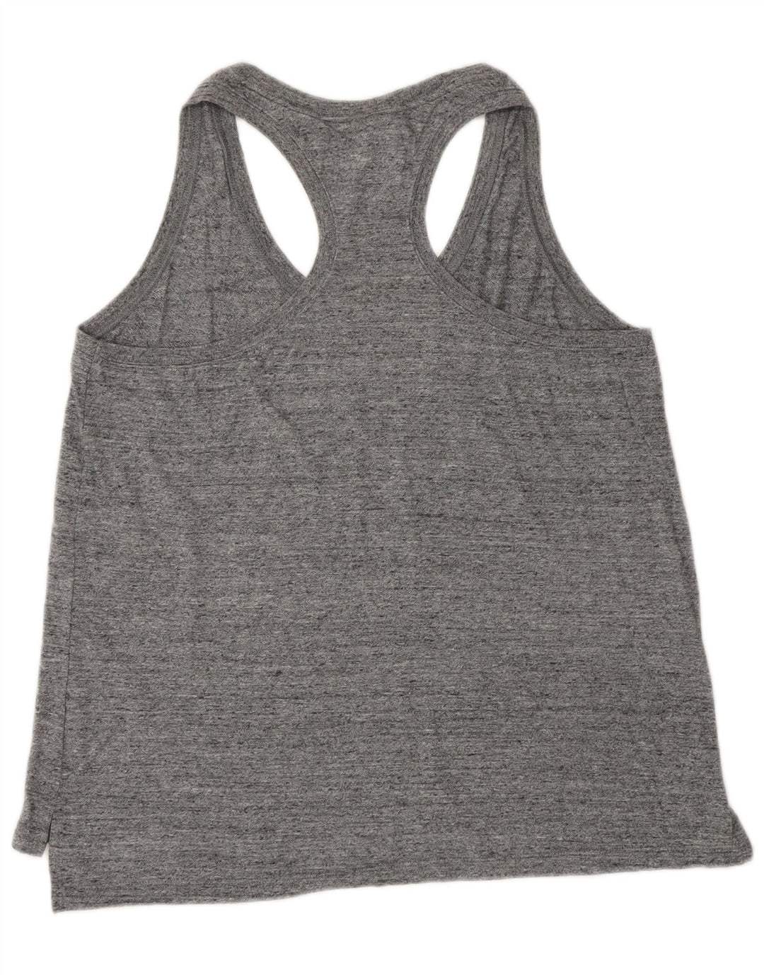 Colete feminino Nike UK 14 grande algodão manchado cinza