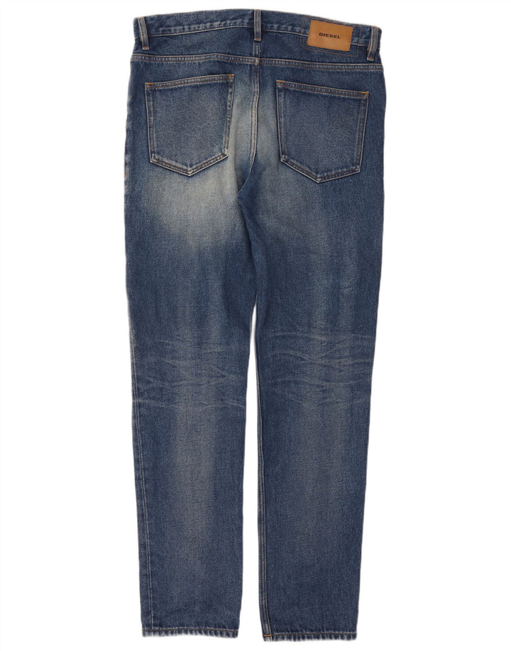 Diesel Mens D-Aygle Tapered Jeans W33 L34 Azul Algodão