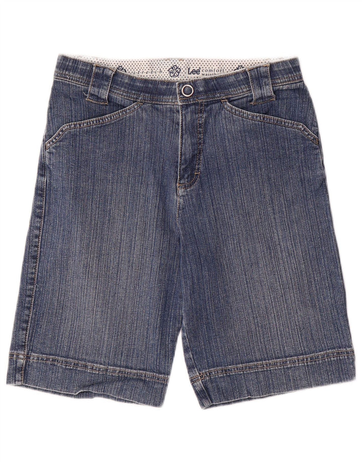 Shorts jeans feminino Lee US 6 médio W28 algodão azul