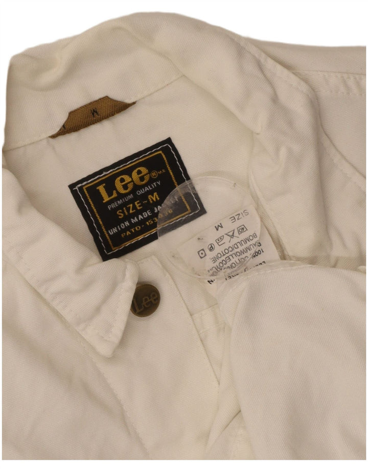 Jaqueta bomber feminina LEE UK 12 algodão branco médio