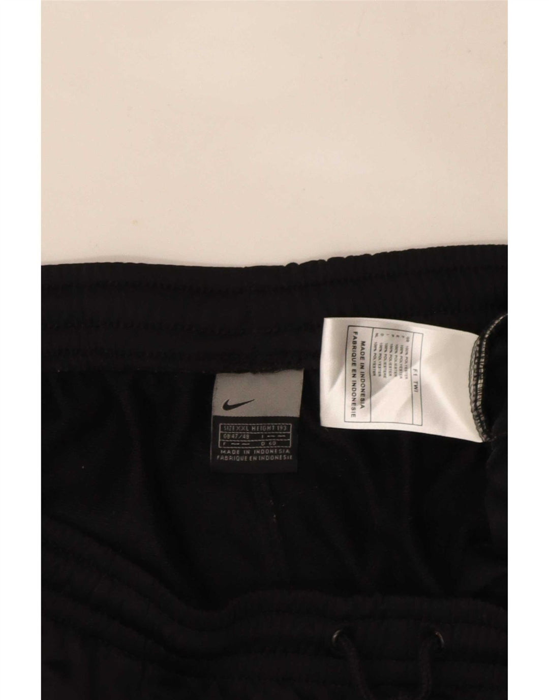 Calça de treino masculina Nike UK 47/48 2XL poliéster preto