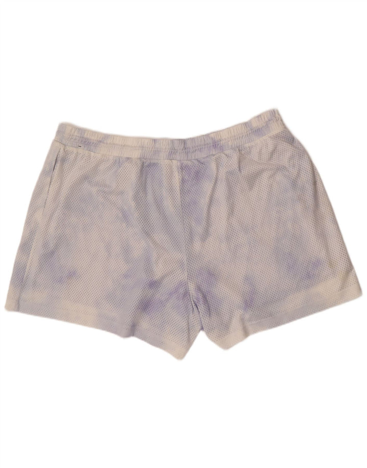 Shorts esportivos femininos Nike UK 20 2XL branco tie-dye poliéster