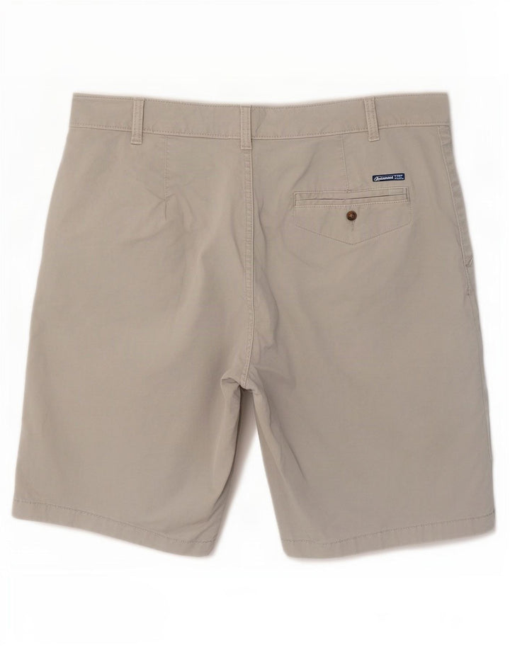 Shorts chino feminino Marks & Spencer Reino Unido 16 grande W36 algodão cinza