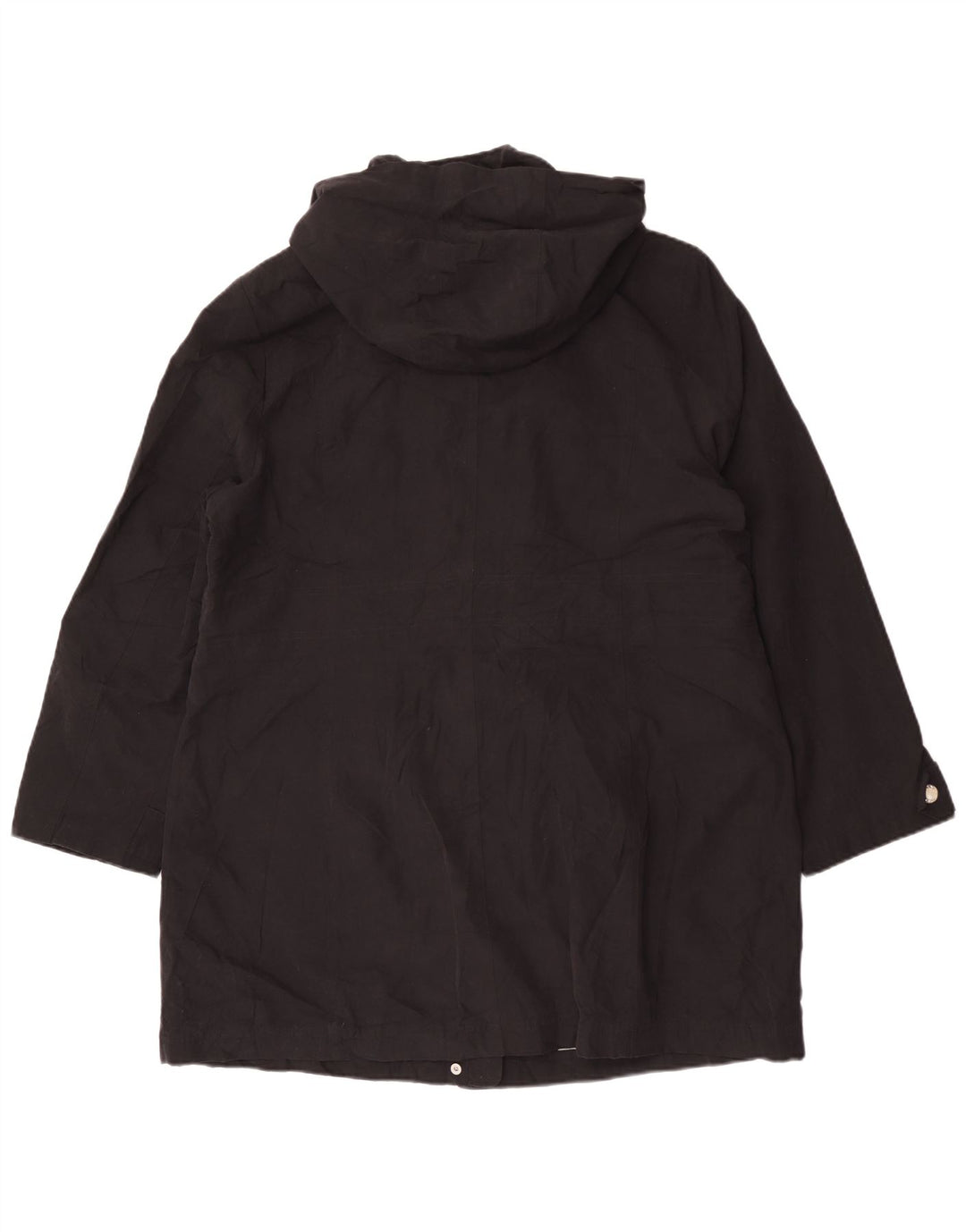 Capa de chuva feminina com capuz Dkny UK 18 XL poliéster preto