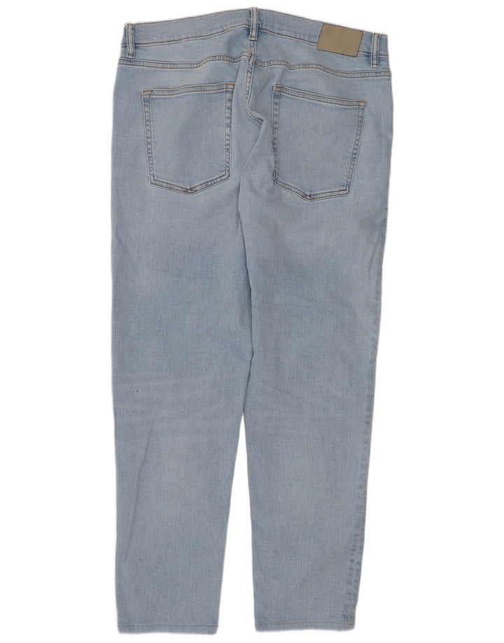 Zara Calça jeans masculina cônica W36 L29 algodão azul
