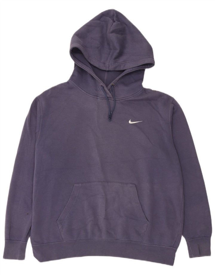 Jumper com capuz masculino Nike grande algodão azul marinho