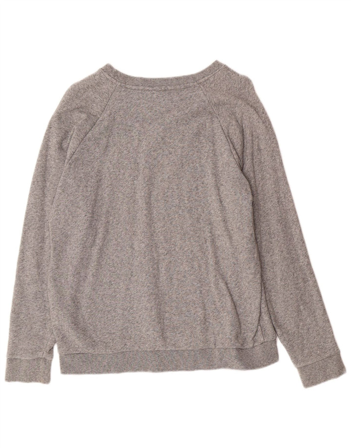 Moletom gráfico feminino Levi's Jumper UK 14 algodão cinza médio