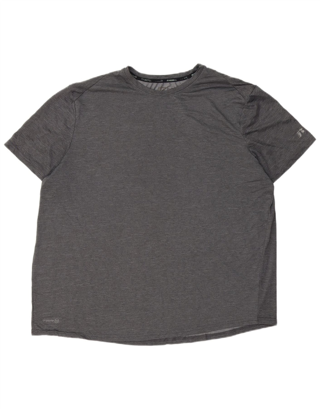 Camiseta masculina RUSSELL ATLÉTICA Top UK 46/48 XL poliéster cinza