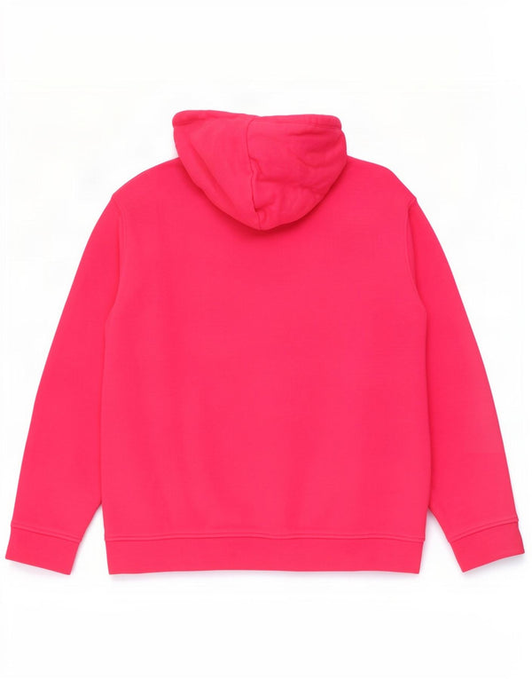 Adidas Womens Hoodie Jumper UK 14 Médio Algodão Rosa