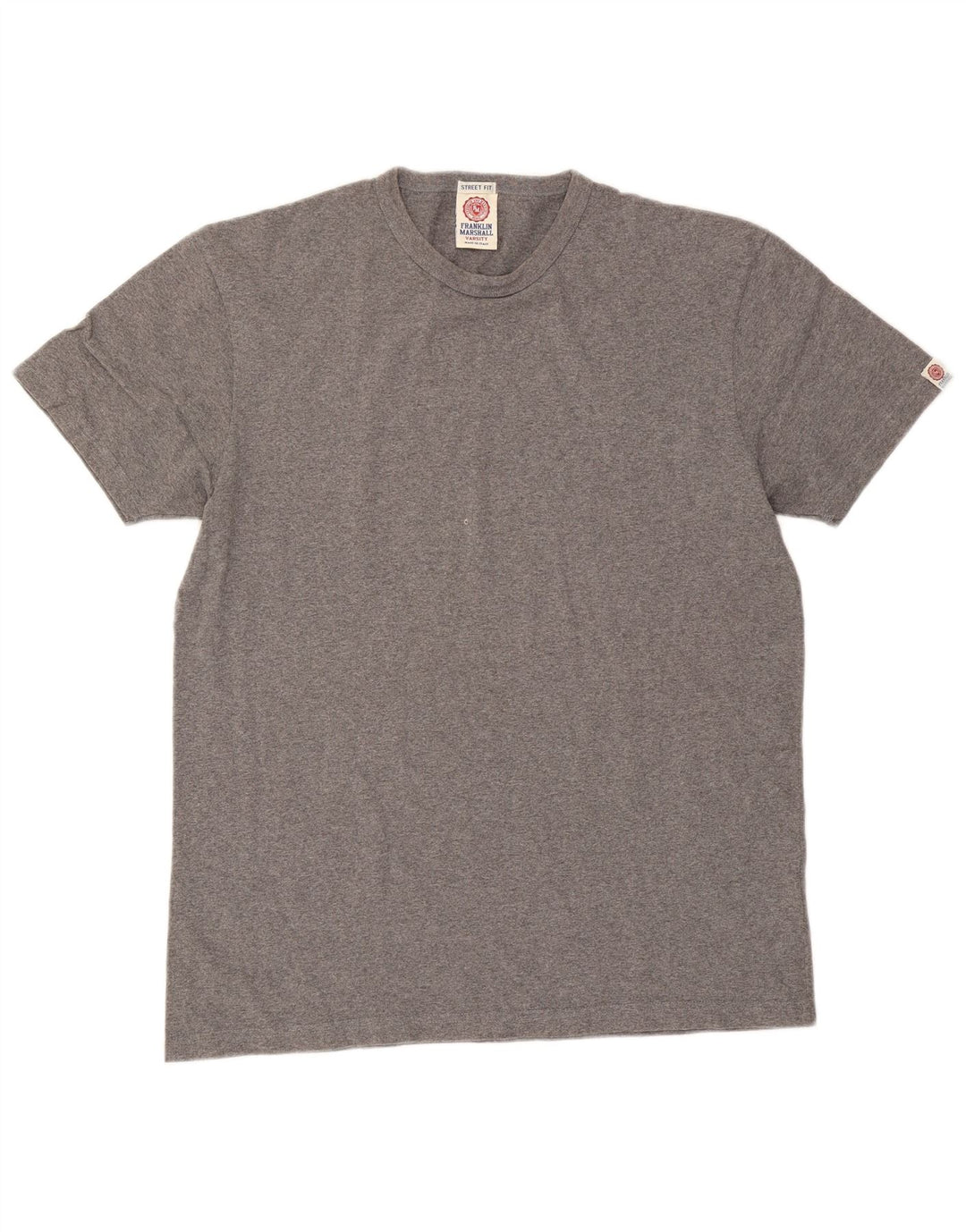 Camiseta masculina Franklin & Marshall de algodão cinza médio