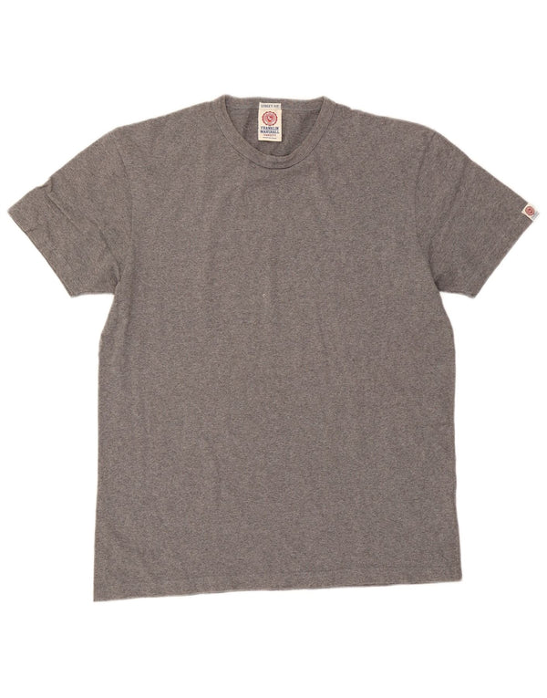 Camiseta masculina Franklin & Marshall de algodão cinza médio