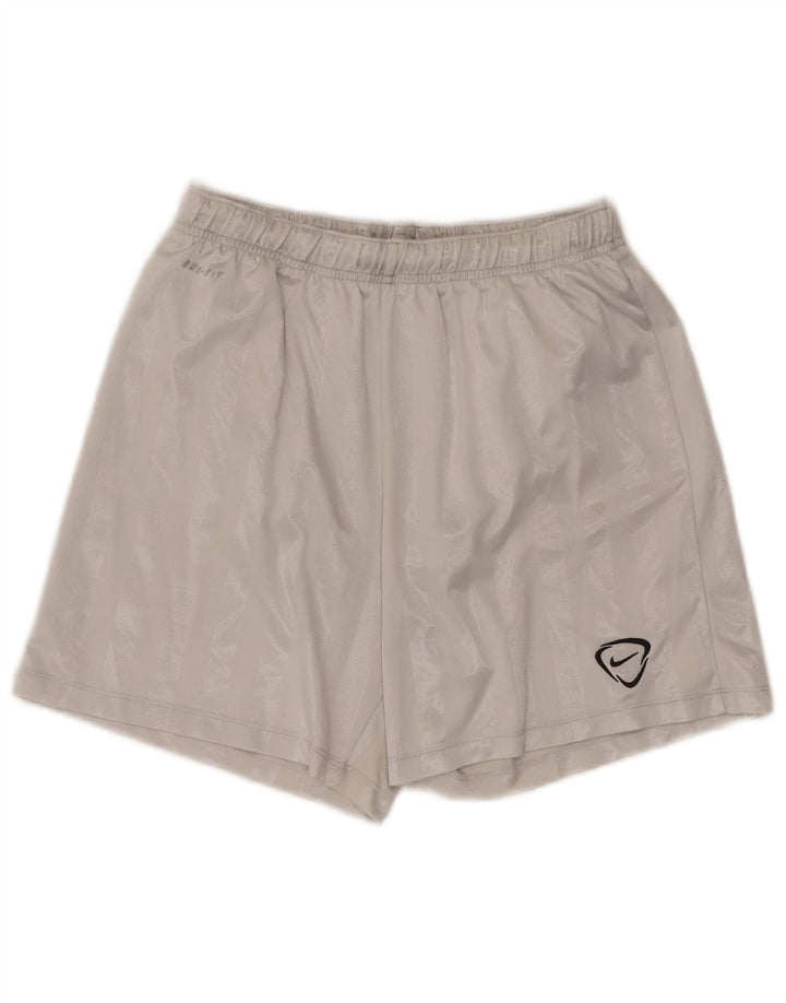 Nike Mens Dri Fit Sport Shorts Médio Listrado Branco Poliéster
