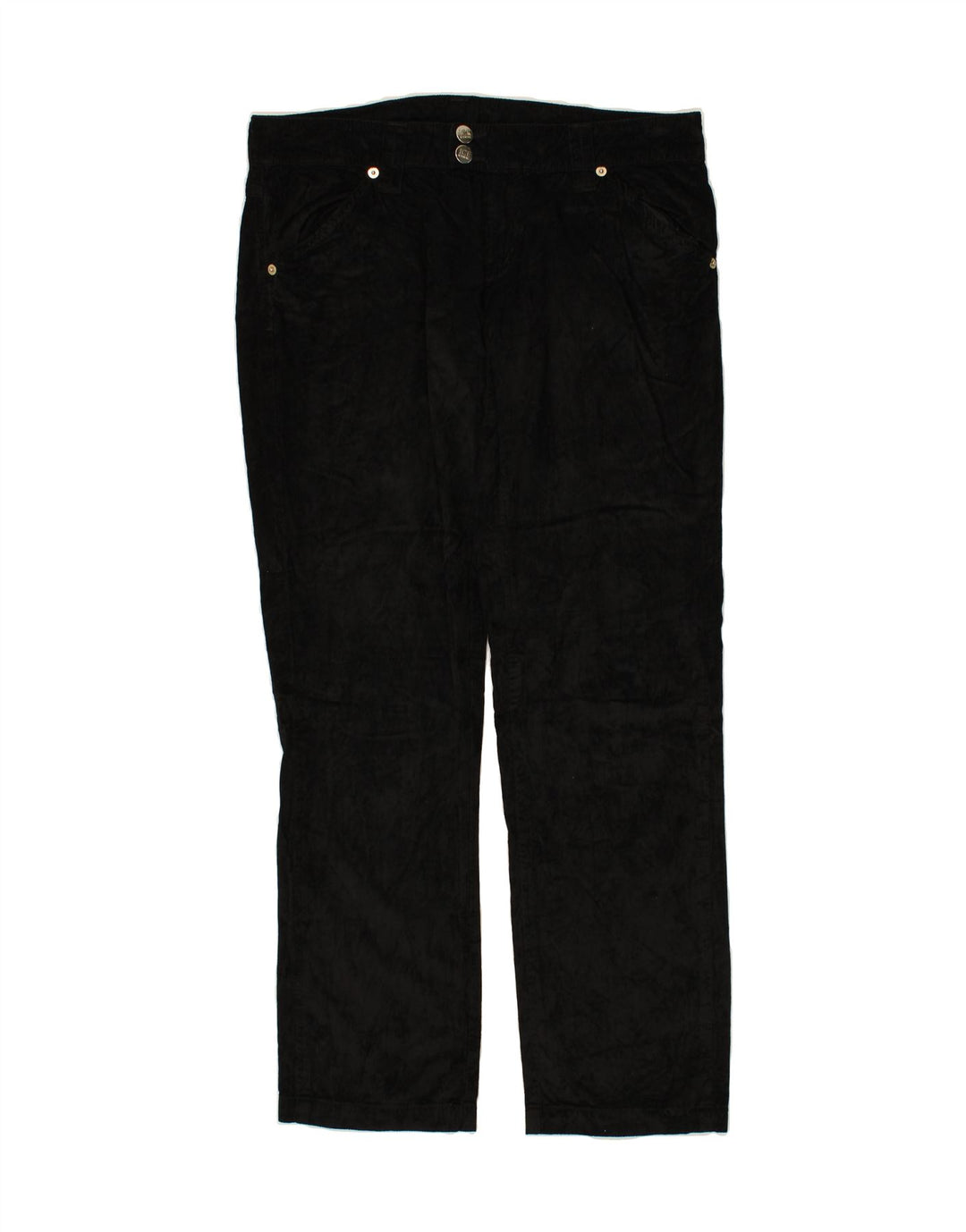 ICEBERG Womens Straight Corduroy Trousers W30 L30  Black Vintage Iceberg and Second-Hand Iceberg from Messina Hembry 
