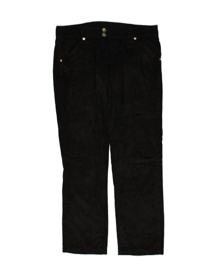 ICEBERG Womens Straight Corduroy Trousers W30 L30  Black Vintage Iceberg and Second-Hand Iceberg from Messina Hembry 