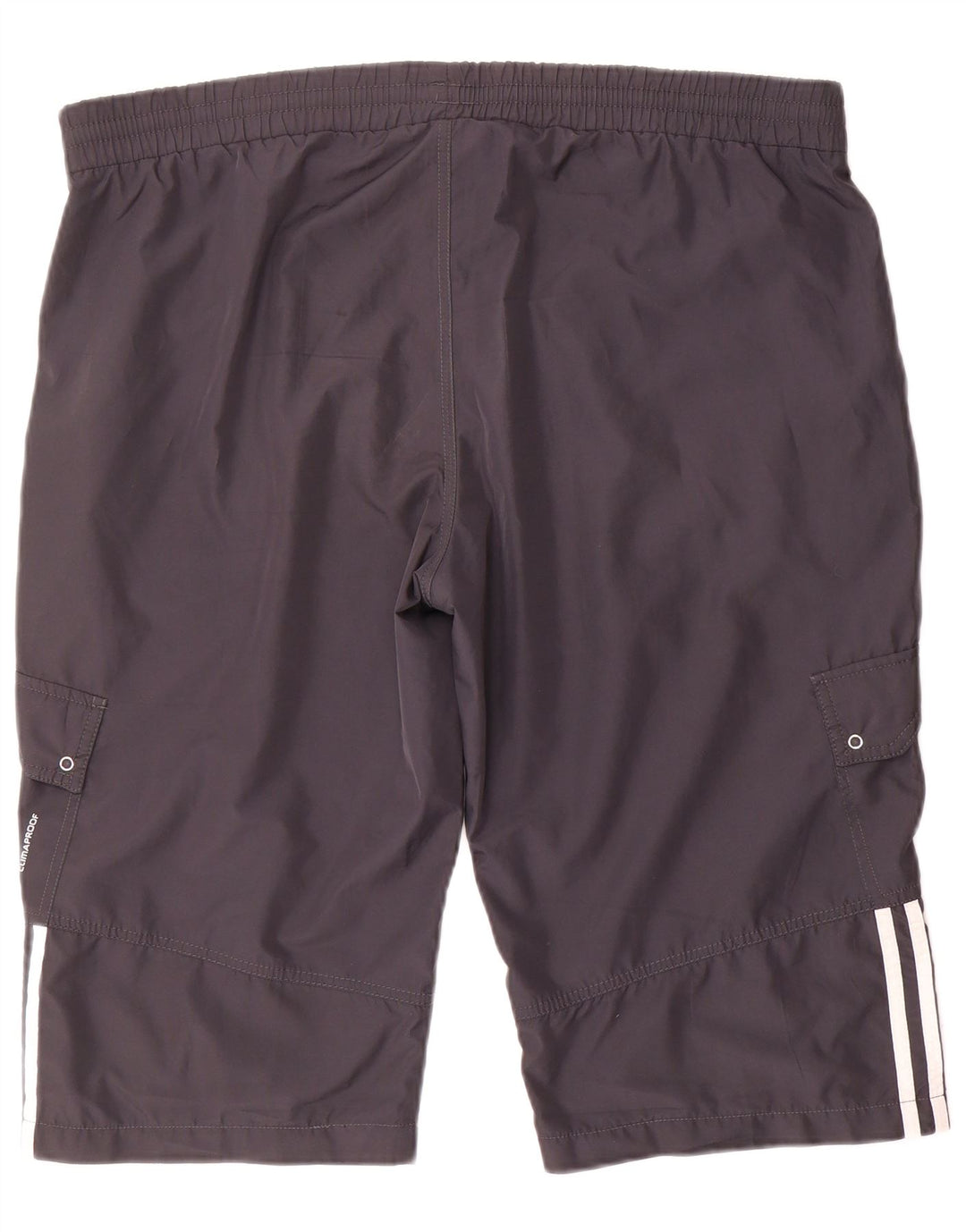 Shorts esportivos femininos Adidas UK 22 2XL cinza poliéster