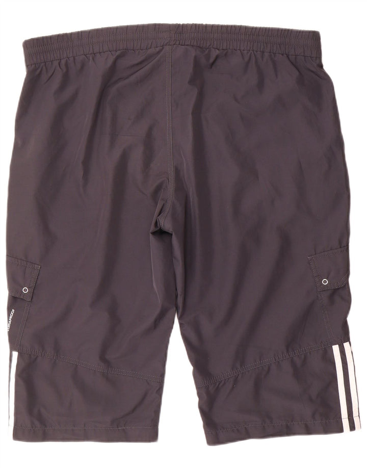 Shorts esportivos femininos Adidas UK 22 2XL cinza poliéster