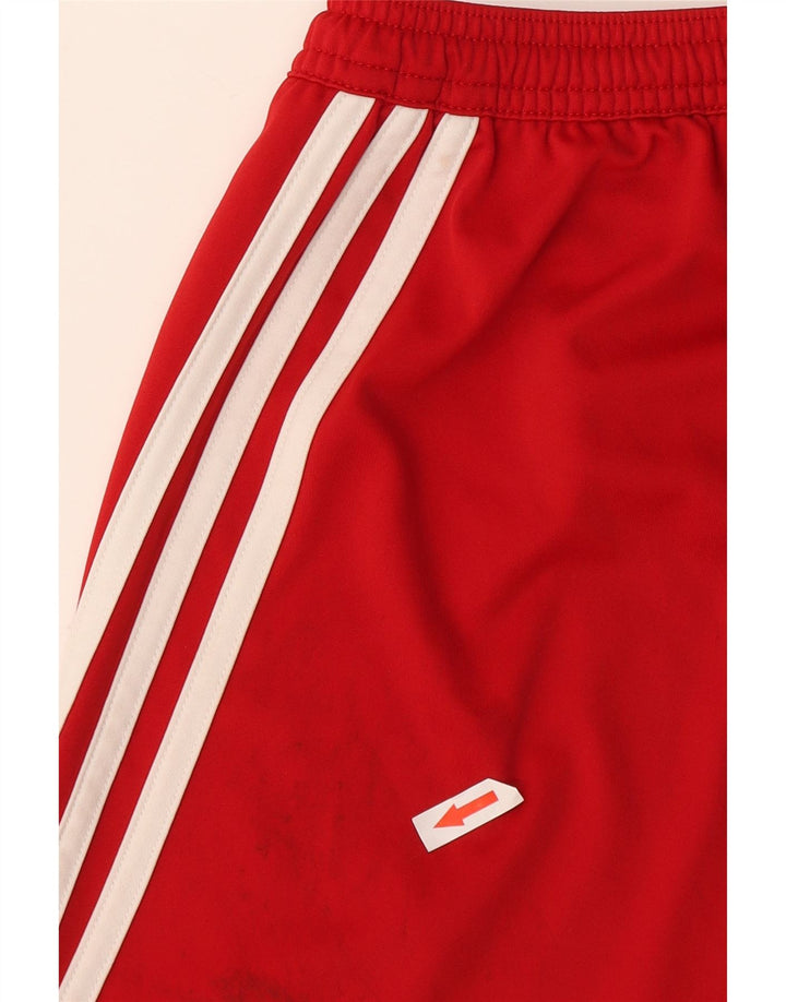Adidas Mens Climalite Sport Shorts Pequeno Poliéster Colorblock Vermelho