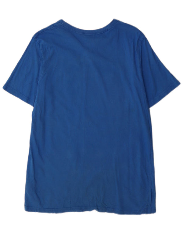 Adidas Camiseta Masculina Graphic Top Grande Algodão Azul