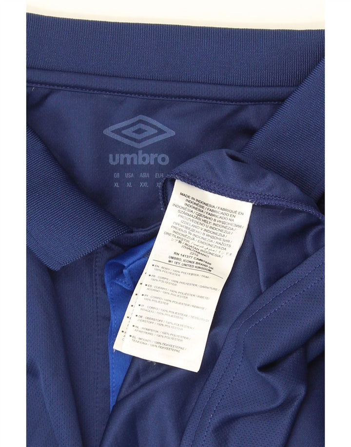 Camisa polo masculina Umbro XL azul marinho poliéster
