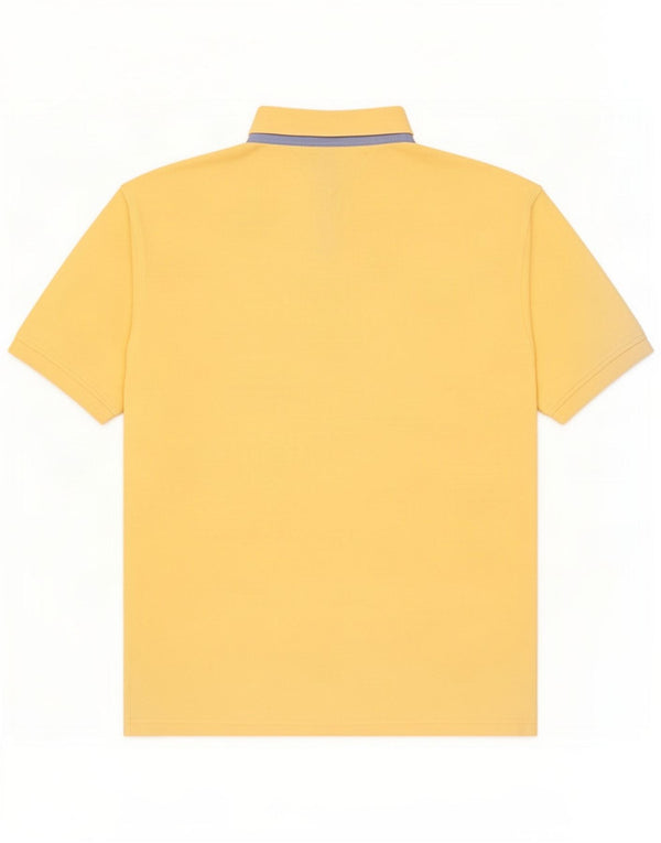 Camisa polo masculina Tommy Hilfiger grande algodão amarelo